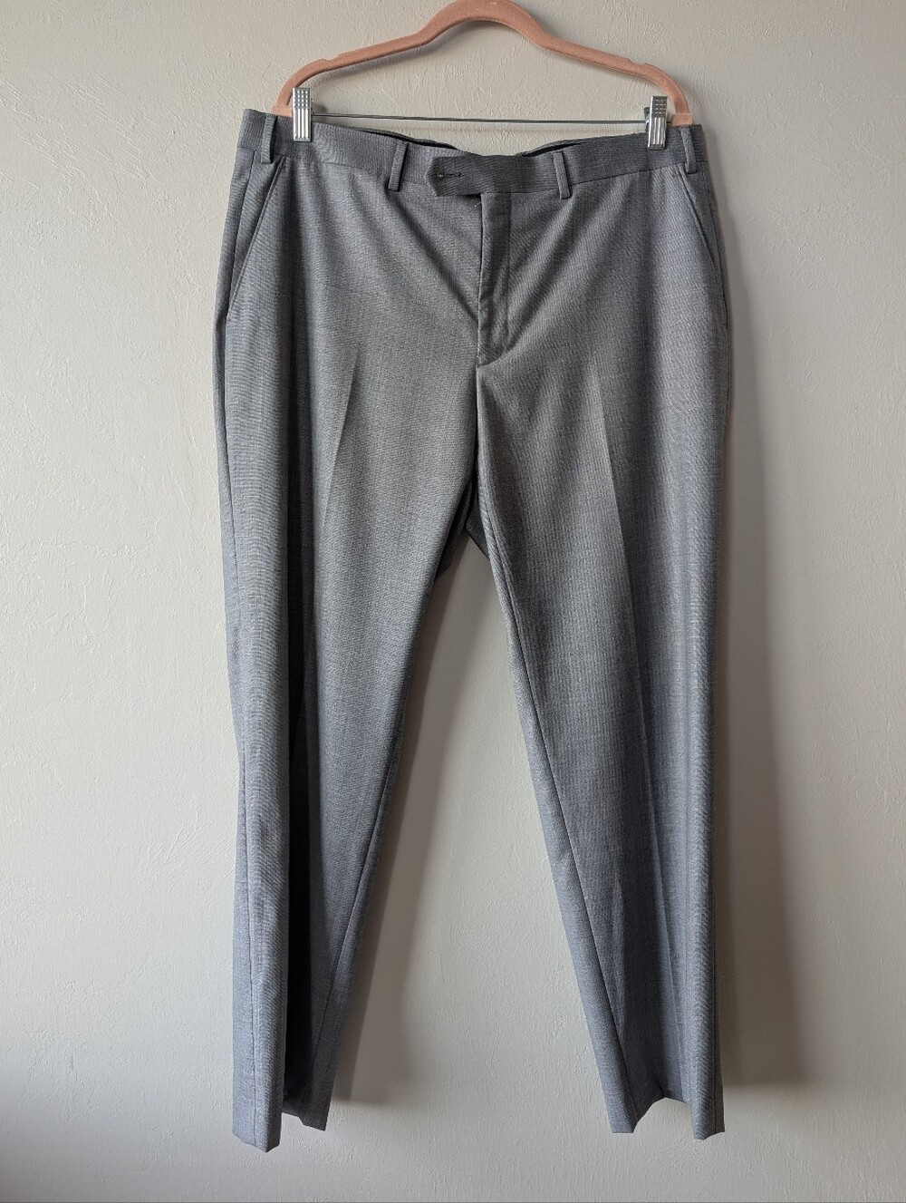 Lauren Ralph Lauren Light Gray Men's Dress Pants Wool Blend Size 38 W, 30 L
